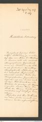 k.k. naturhistorisches Hofmuseum, Intendanzakten 1885-1896 (Hauer), Aktenzahl Z.267/1887, Seite 1